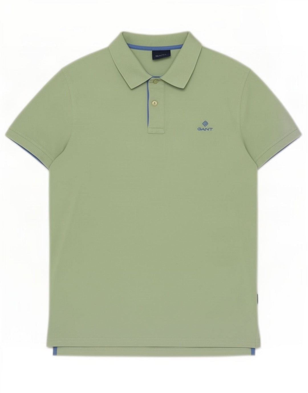 Gant Herren-Poloshirt aus mittelgrüner Baumwolle