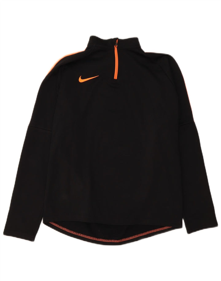 Nike Dri Fit Pullover-Trainingsanzugoberteil für Jungen, 13–14 Jahre, XL, Schwarz, Farbblock