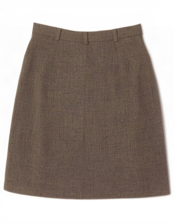 New Penny Damen A-Linienrock UK 10 Small W26 Graue Wolle