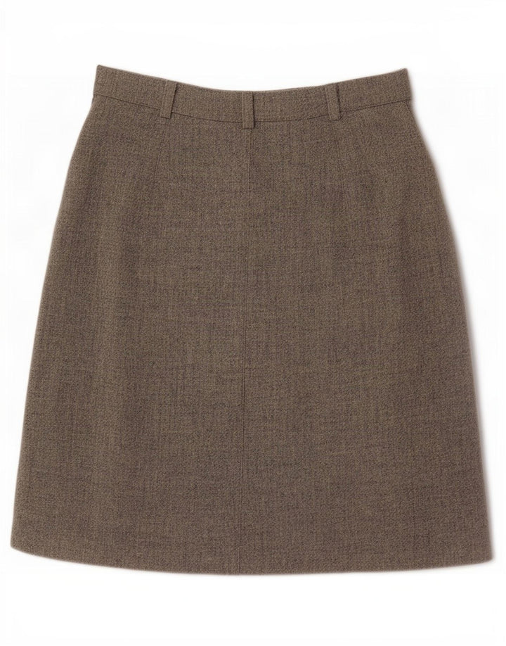 New Penny Damen A-Linienrock UK 10 Small W26 Graue Wolle