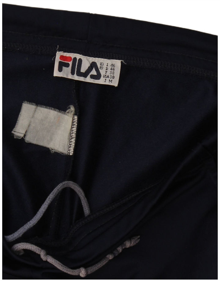 Fila Damen Trainingshose IT 46 Large Marineblau Farbblock