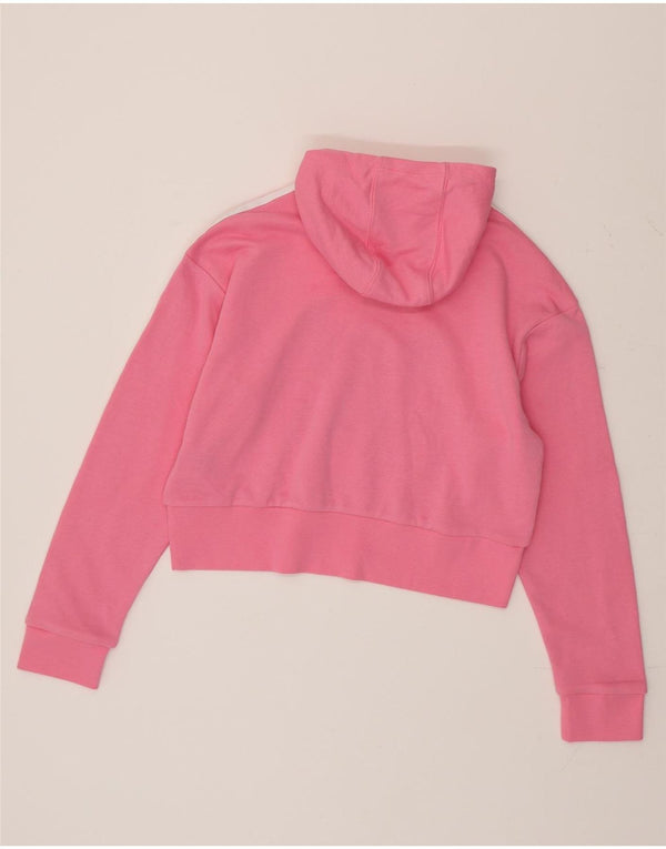 Adidas Mädchen Graphic Crop Hoodie Pullover 13–14 Jahre große rosa Baumwolle