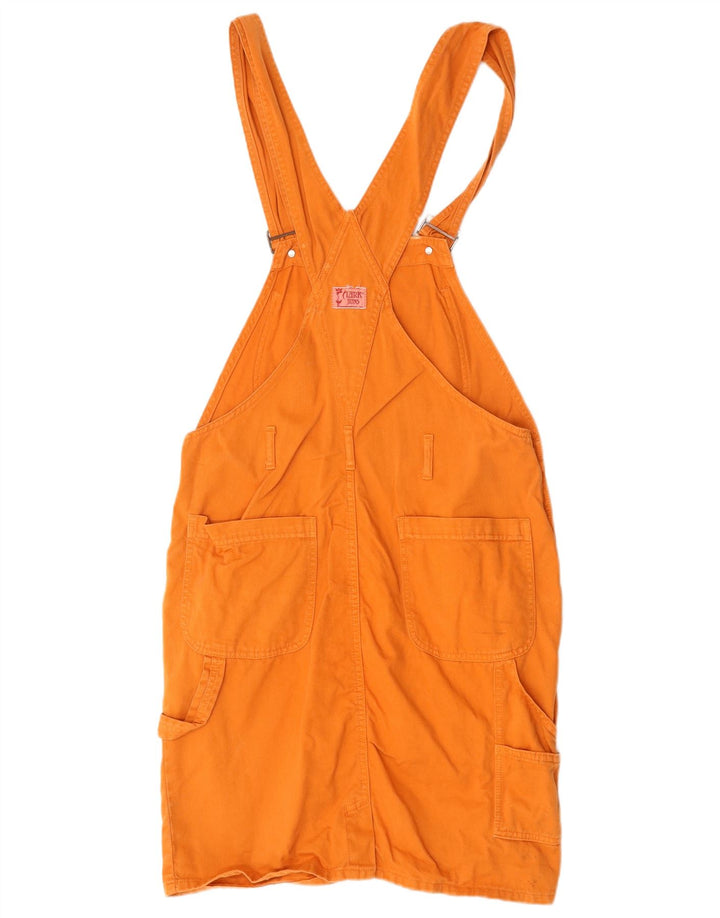CLARK Damen Latzkleid UK 14 Mittelorange Baumwolle