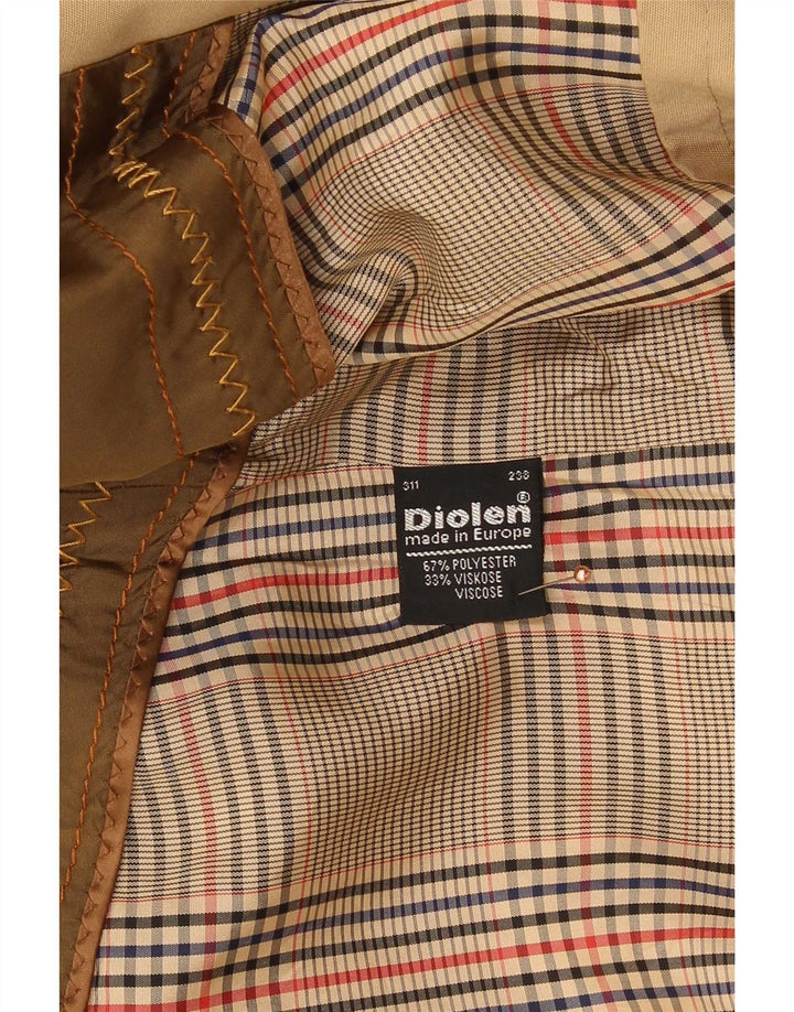 Diolen Herren-Trenchcoat mit Kapuze, UK 36, Größe S, beige, Polyester, klassisch