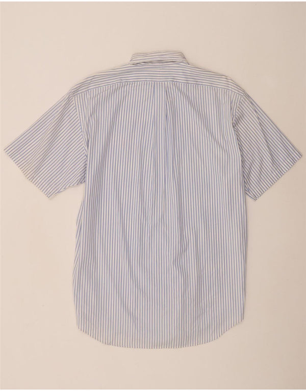 Ralph Lauren Mens Short Sleeve Classic Fit Shirt XL Blue Pinstripe Cotton