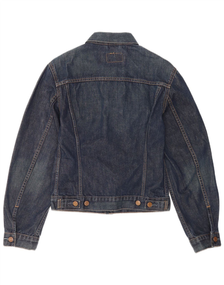 Levi's Damen Jeansjacke UK 12 Mittelblaue Baumwolle