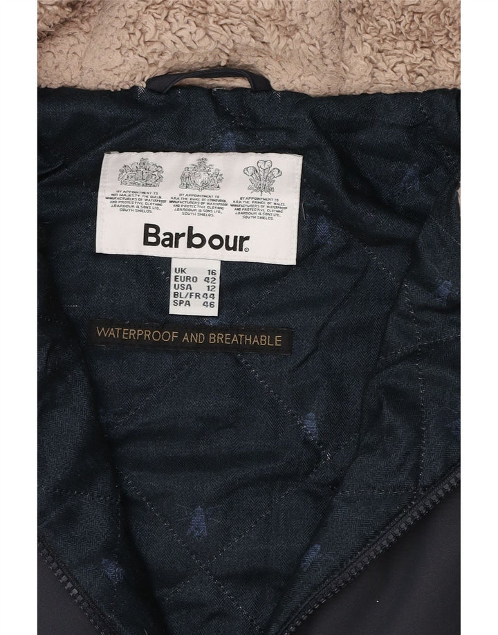 Barbour Damen-Parka mit Kapuze, UK 16, Größe L, Marineblau