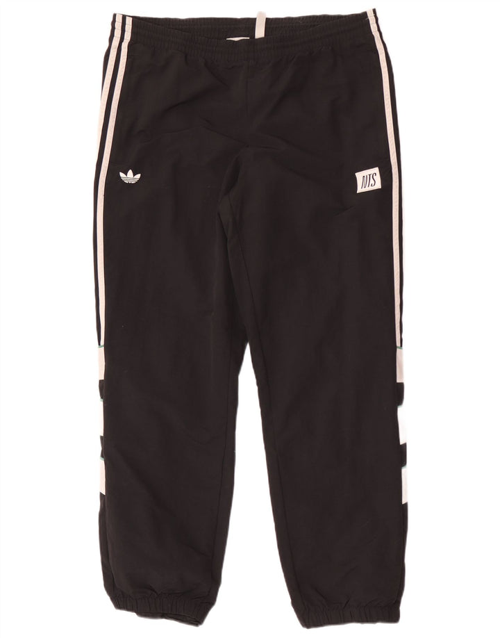Adidas Herren-Trainingshose, Jogginghose, Mittelschwarz, Farbblock-Polyester
