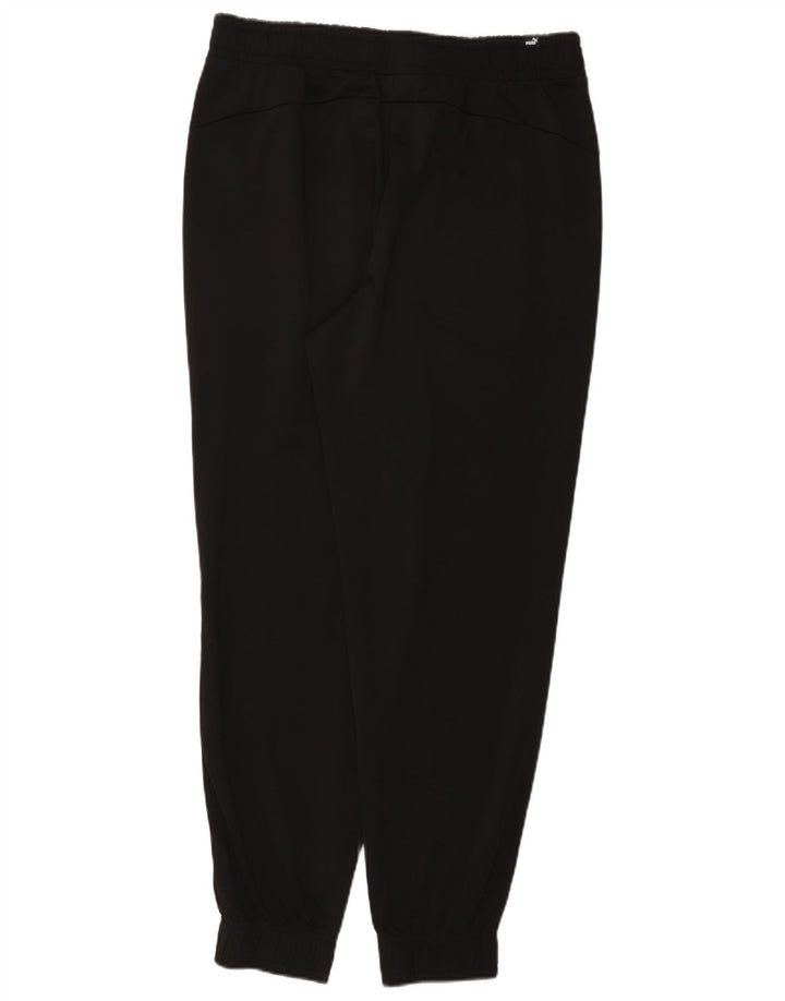 PUMA Herren-Trainingsanzug mit Grafik, groß, schwarzes Farbblock-Polyester