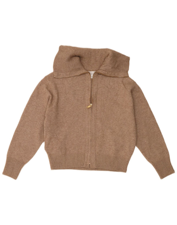 Zara Mädchen-Cardigan-Pullover 13-14 Jahre Beige Viskose