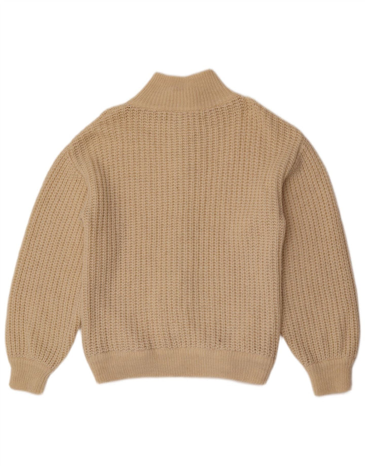 Vintage Herren Cardigan Pullover UK 38 Medium Beige