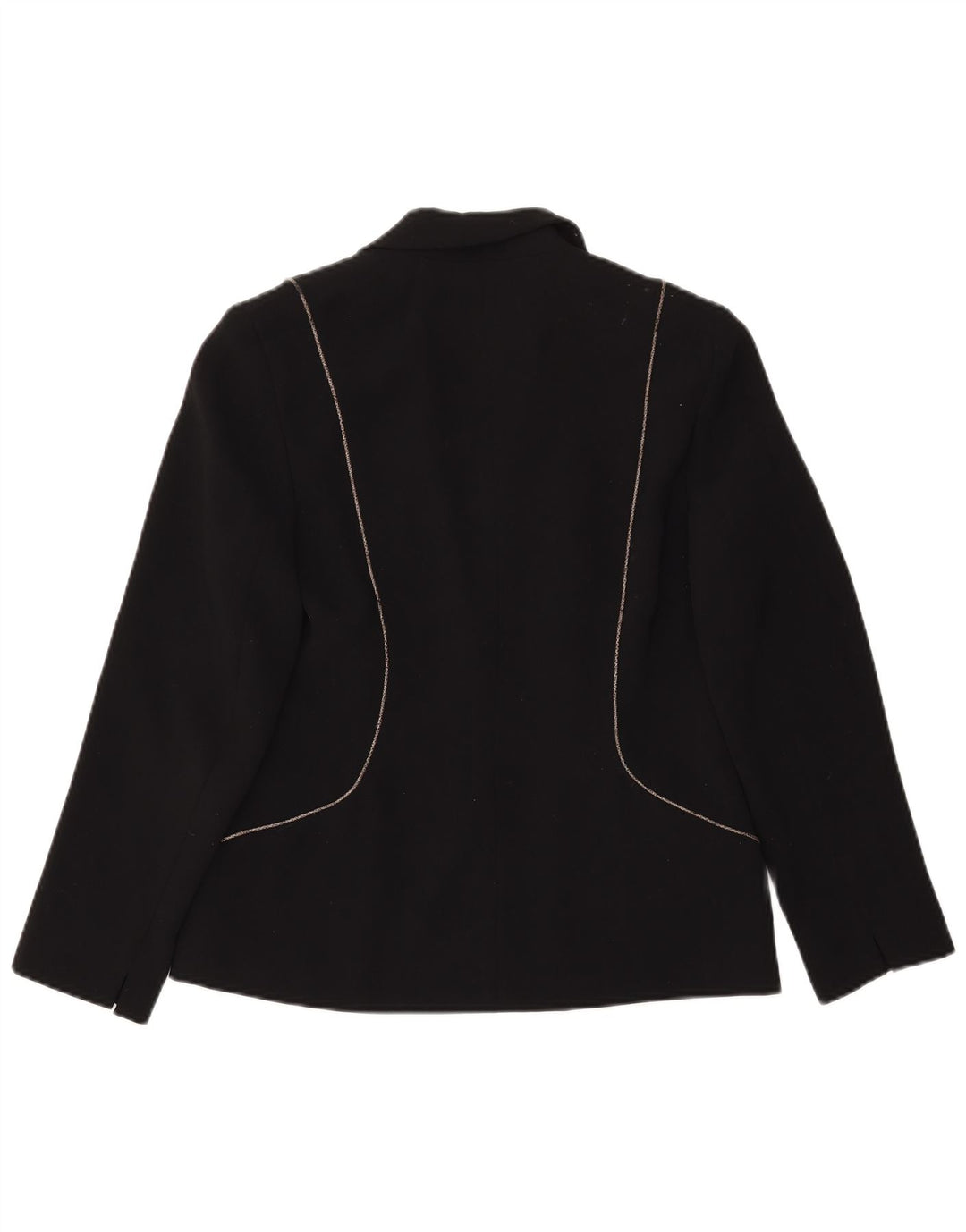 Jacques Vert Damen-Blazerjacke mit 2 Knöpfen, Gr. 10, Größe S, Schwarz, Polyester