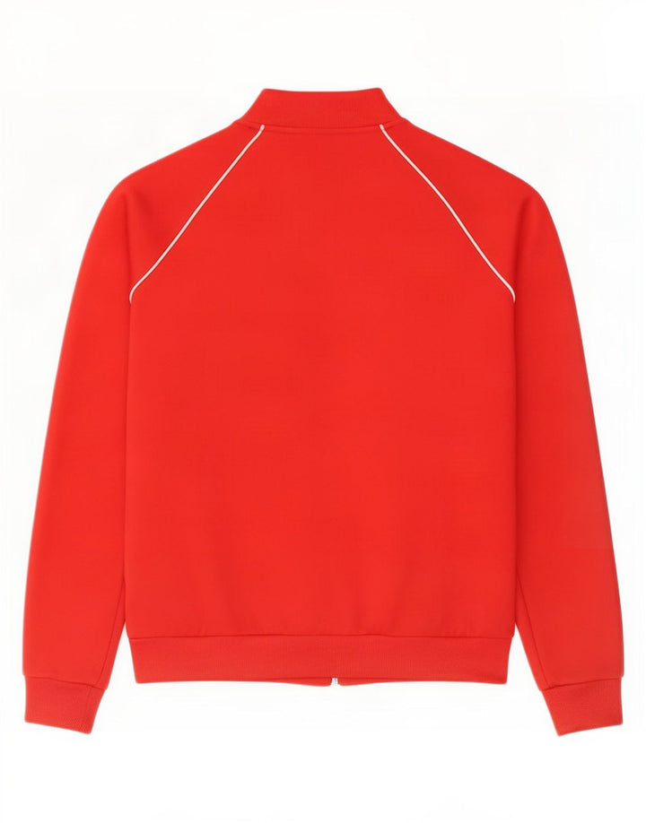Adidas Damen Trainingsanzug Top Jacke UK 8 Small Rot Polyester