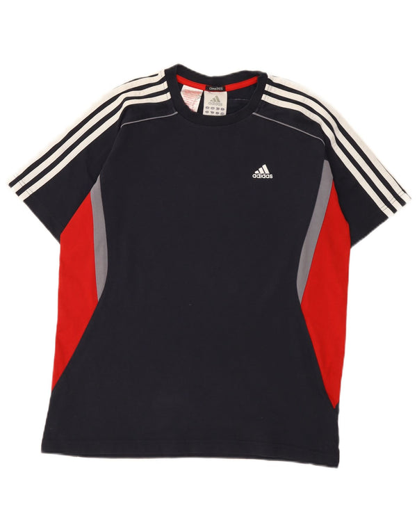 Adidas Jungen Clima 365 Graphic T-Shirt Top 15-16 Jahre Marineblau Farbblock