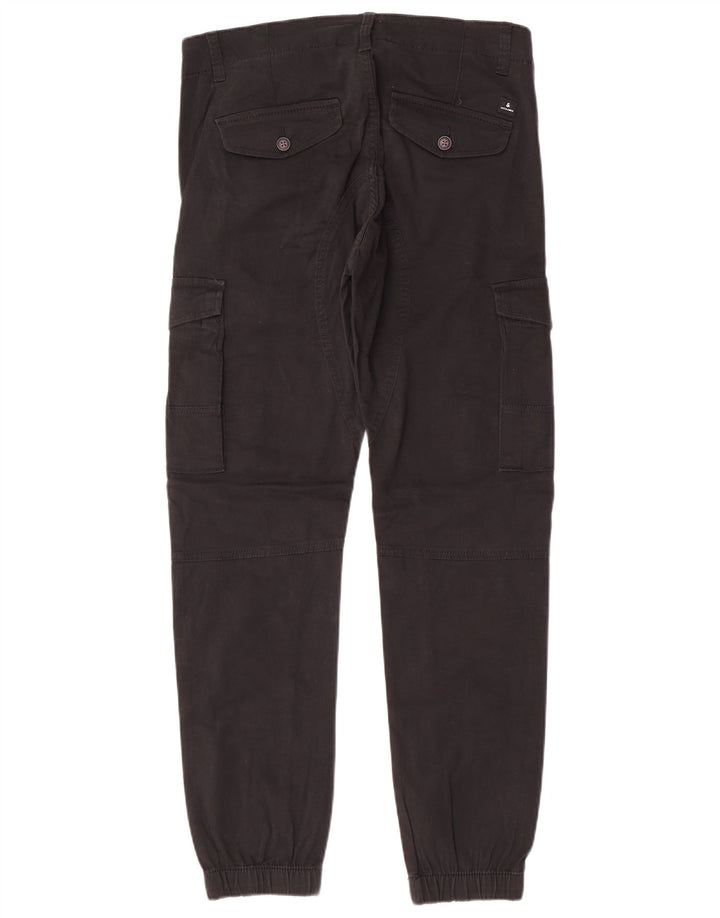 JACK & JONES Herren Paul Tapered Cargohose W31 L32 Schwarz Baumwolle Classic
