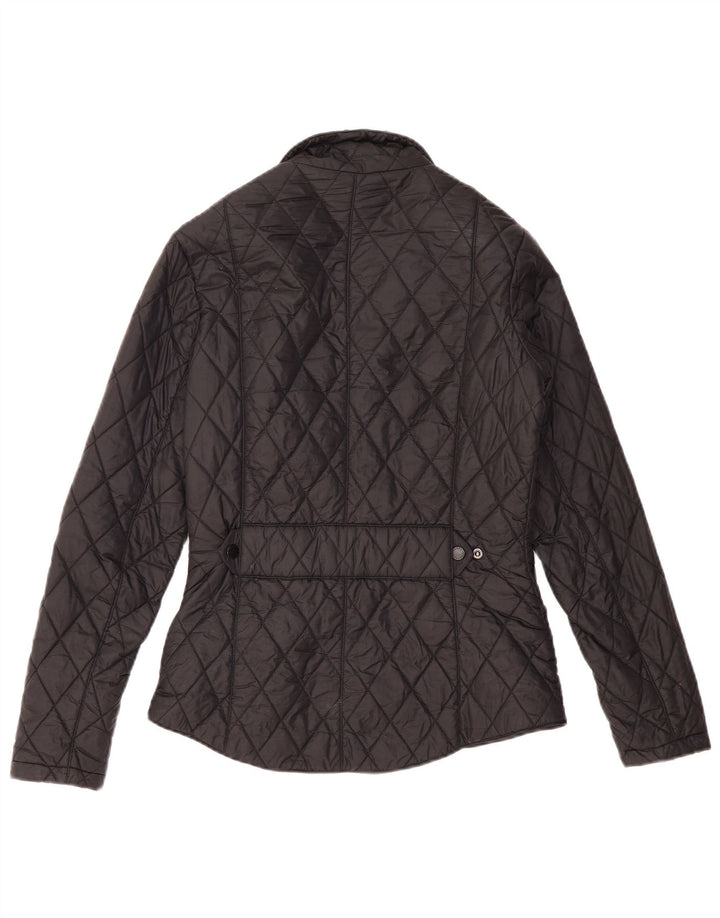 BARBOUR Womens Quilted Jacket UK 8 Small Black Polyamide Vintage Barbour and Second-Hand Barbour from Messina Hembry 