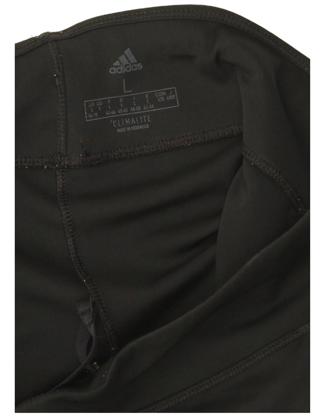 Adidas Damen Climalite Capri Leggings UK 16/18 Large Schwarz Polyester