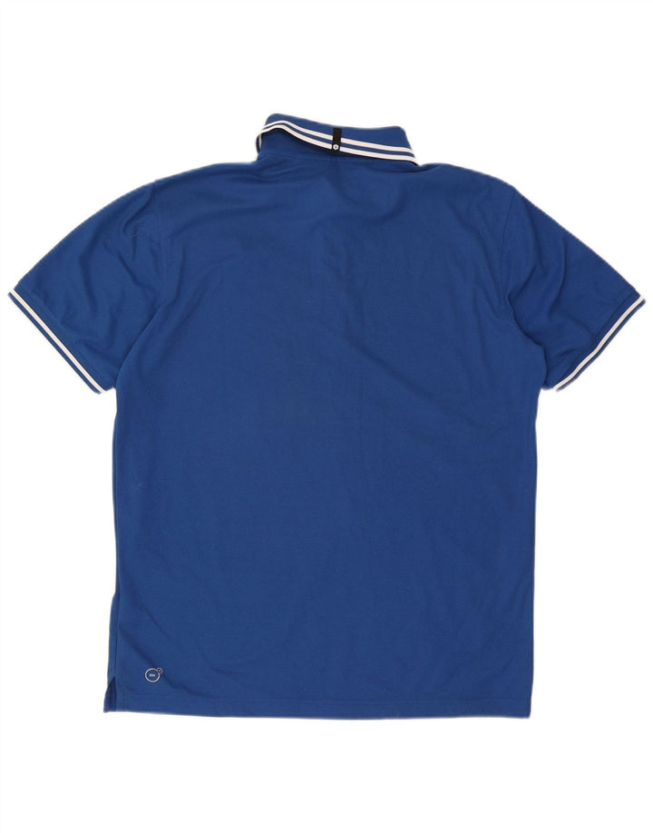 Puma Herren-Poloshirt, großes blaues Polyester