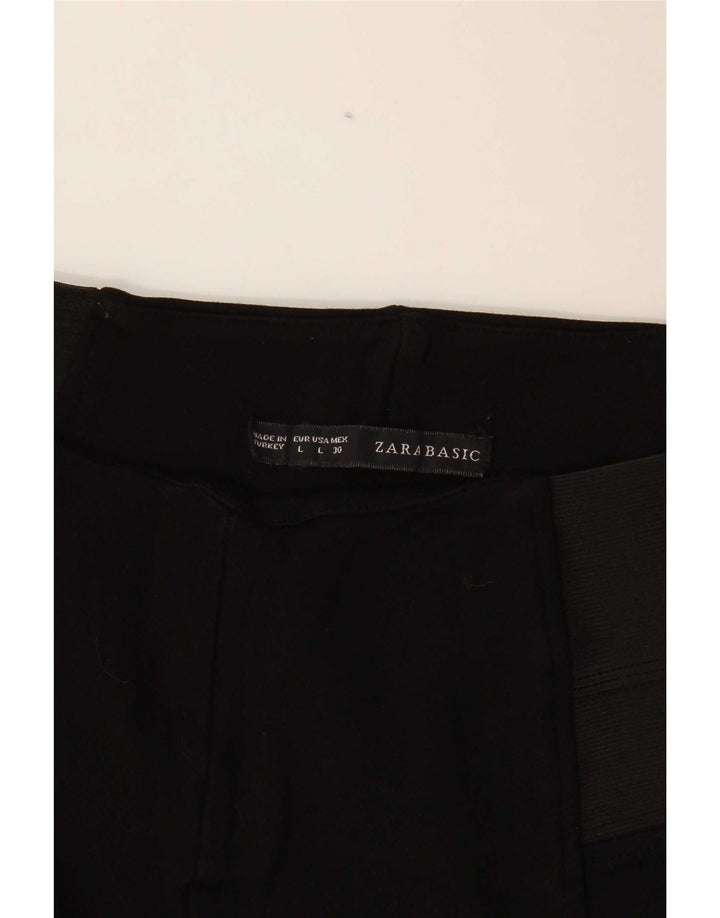 Zara Damen Leggings UK 14 Large Schwarz