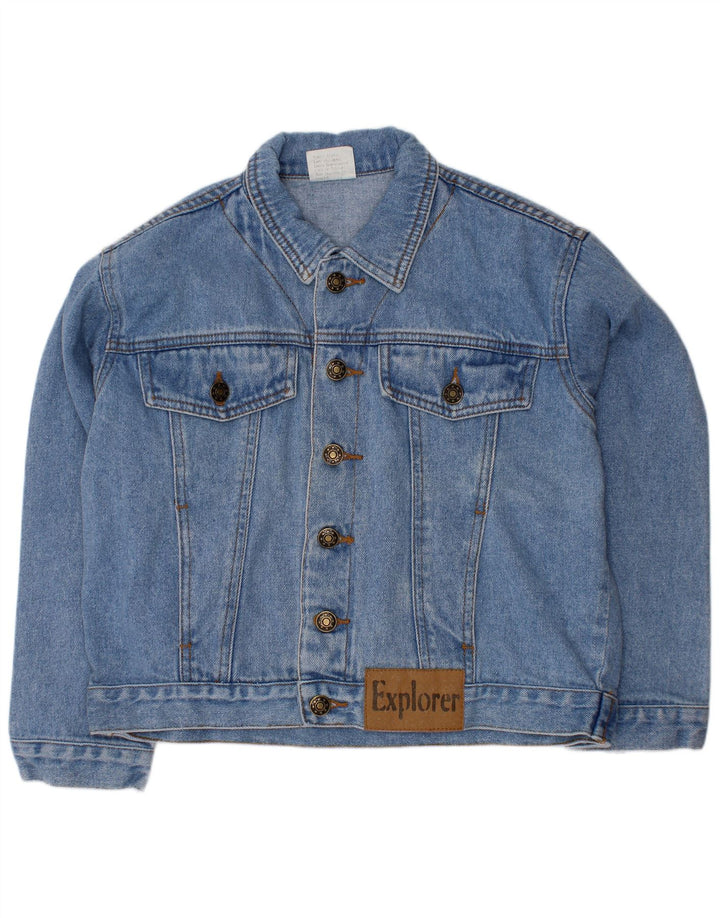 EXPLORER Jeansjacke für Jungen, 8–9 Jahre, blaue Baumwolle