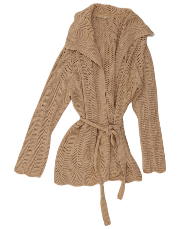 Marks & Spencer Damen-Cardigan-Pullover UK 22 3XL Beige Baumwolle