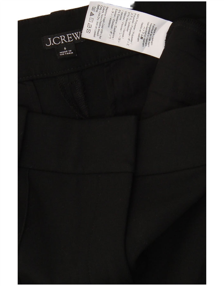 J. CREW Gerade Chino-Hose für Damen, US 6, M, W30, L31, Schwarz, Polyester