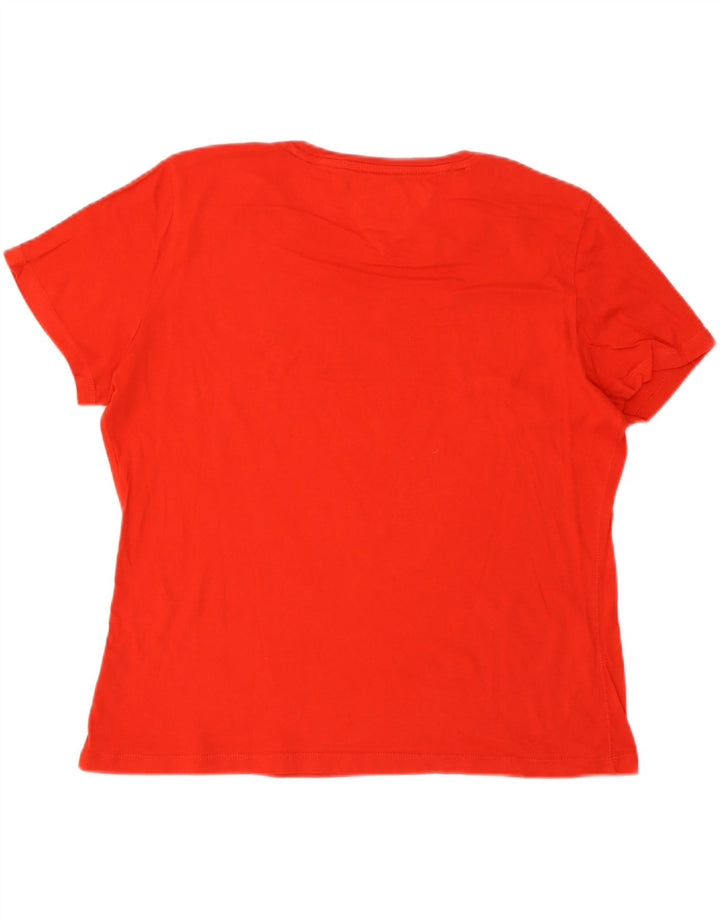Tommy Hilfiger Damen T-Shirt Top UK 14 Large Rot