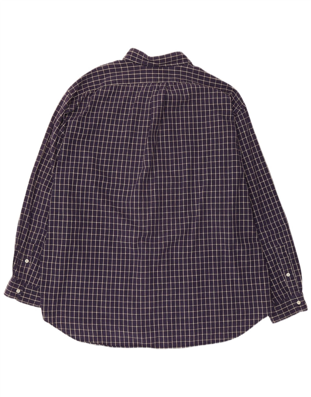 POLO RALPH LAUREN Herren Blaire Hemd 2XL Marineblau kariert Baumwolle