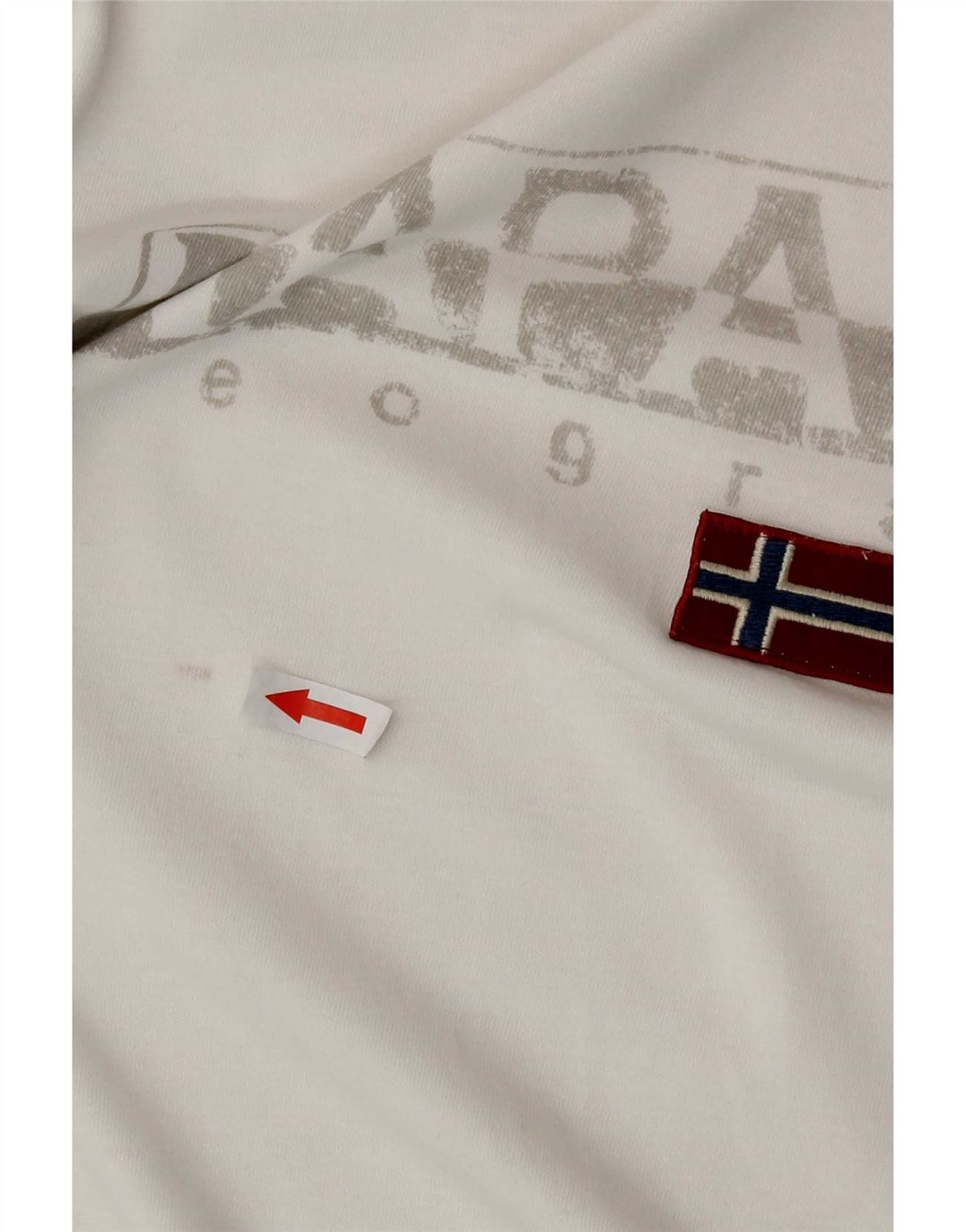 Napapijri Herren Grafik T-Shirt Top XL Weiß