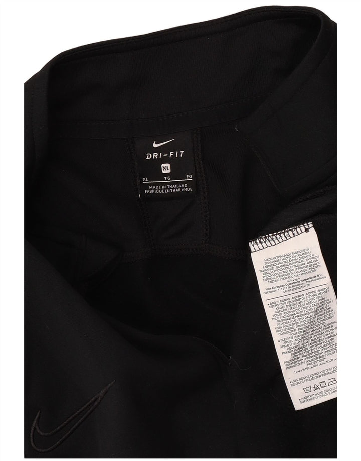 Nike Herren Dri Fit Pullover-Trainingsanzug mit Reißverschluss, XL, Schwarz, Polyester