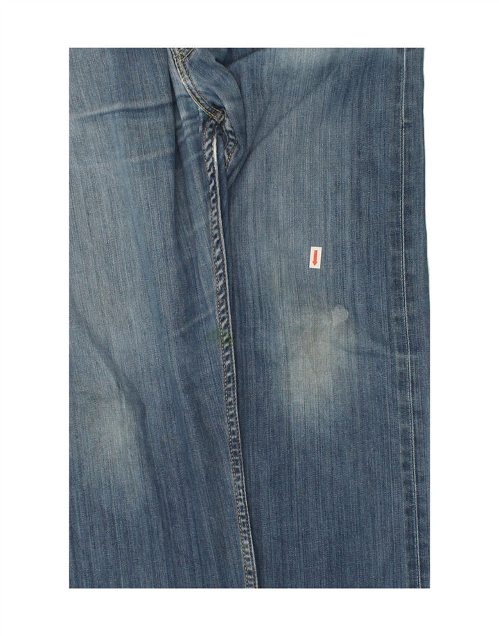 LEVI'S Herren Straight Jeans W38 L32 Blaue Baumwolle