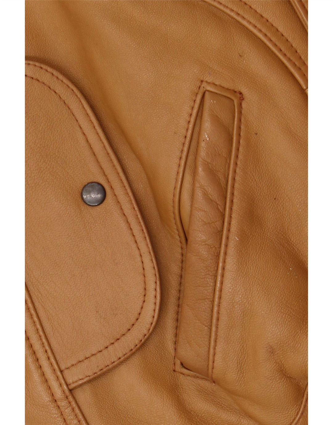 Pointers Herren-Lederjacke mit lockerer Passform, UK 38, mittelbraunes Leder