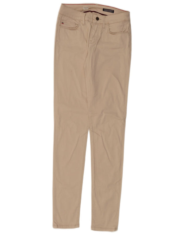 Tommy Hilfiger Damen Venice RW Skinny Freizeithose W26 L32 Beige Baumwolle