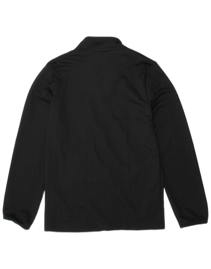 NIKE Boys Dri Fit Tracksuit Top Jacket 8-9 Years Small  Black Polyester