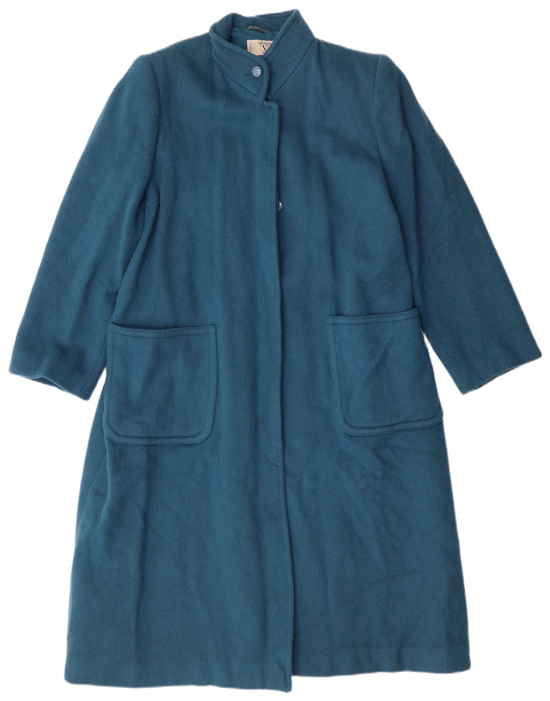 Valentino Damen Miss V Mantel IT 44 Mittelblauer Wollklassiker