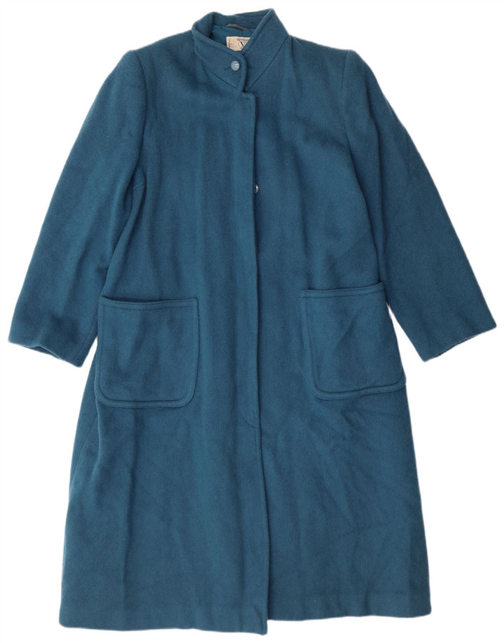Valentino Damen Miss V Mantel IT 44 Mittelblauer Wollklassiker