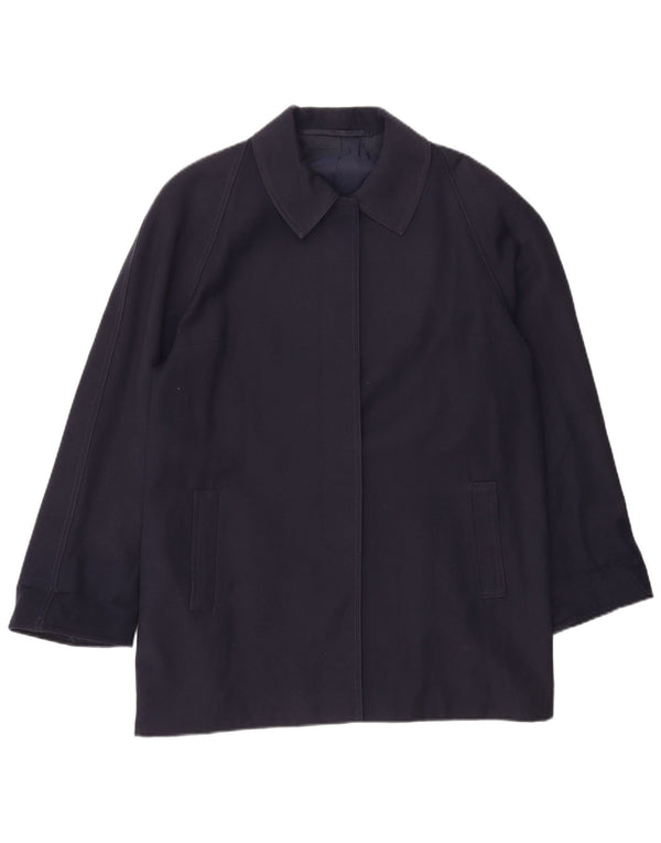 Vintage Damen Mantel UK 18 XL Marineblau