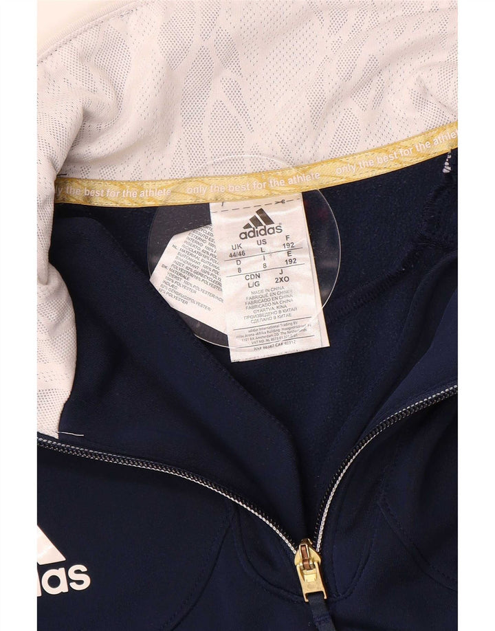 Adidas Herren Pullover Trainingsanzug Top Jacke UK 44/46 Large Marineblau