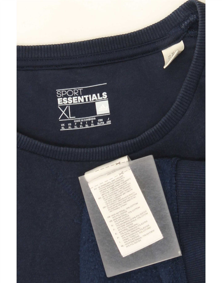Adidas Herren Sweatshirt Pullover XL Marineblau Baumwolle