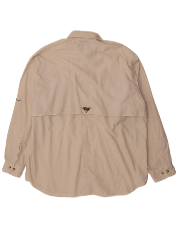 Columbia Herrenhemd XL Weiß Polyester