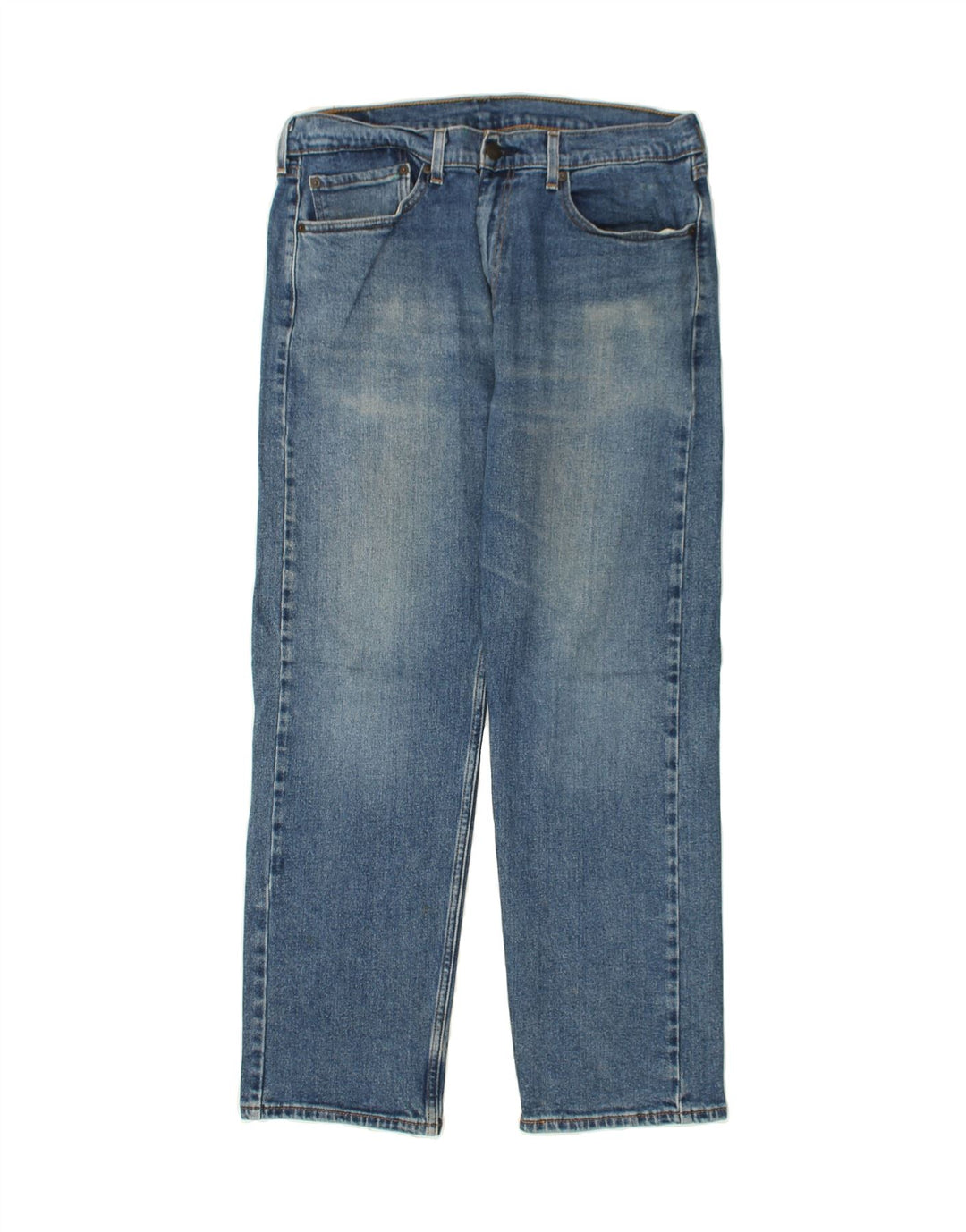 LEVI'S Mens 505 Straight Jeans W36 L30 Blue Cotton Vintage Levi's and Second-Hand Levi's from Messina Hembry 