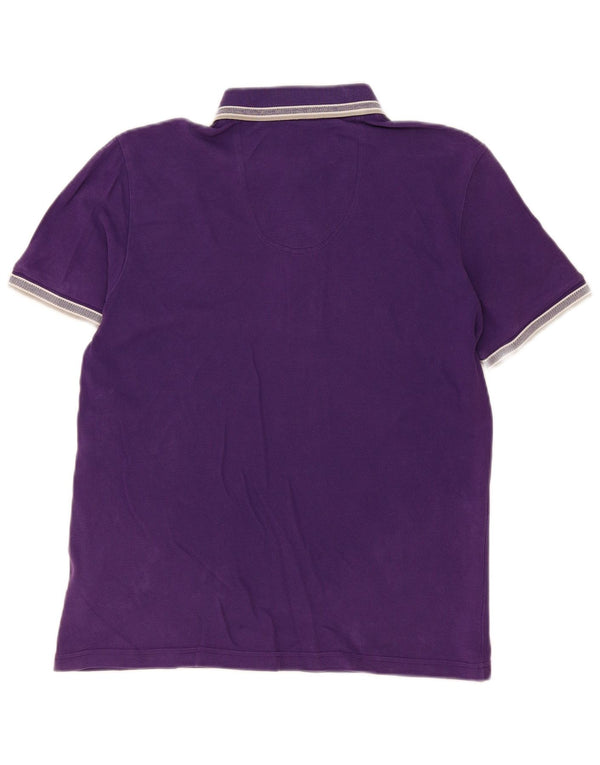 Hugo Boss Herren-Poloshirt aus mittelvioletter Baumwolle