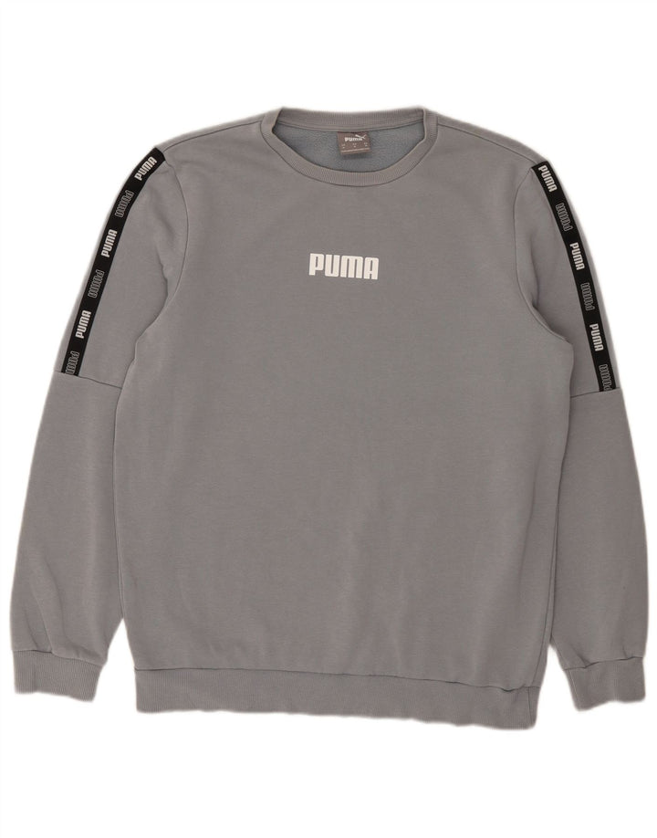 Puma Herren Grafik-Sweatshirt-Pullover Mittelblauer Farbblock