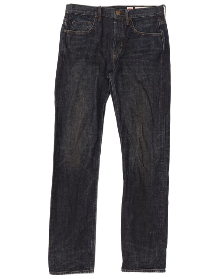 All Saints Herren Slim Jeans W32 L33 Marineblaue Baumwolle