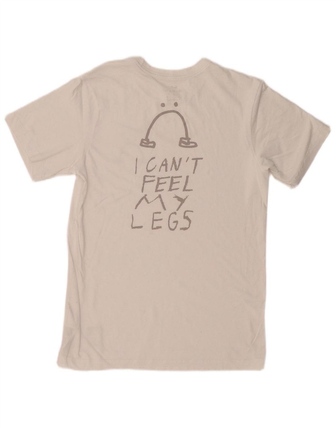 NIKE Herren Dri Fit Graphic T-Shirt Top Small Weiße Baumwolle