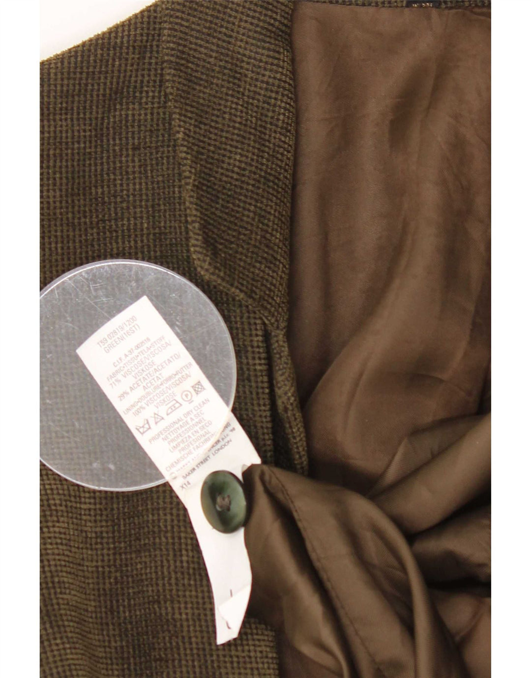 Marks & Spencer Damen St. Michael Blazer Jacke UK 16 Large Grün