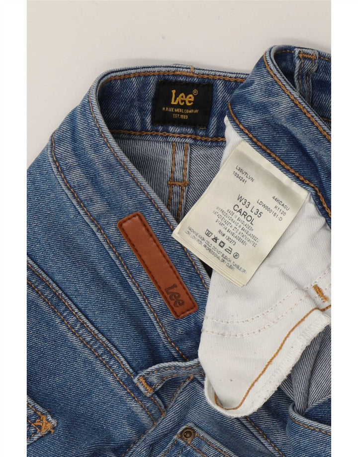Lee Herren Carol Straight Jeans W33 L29 Blaue Baumwolle