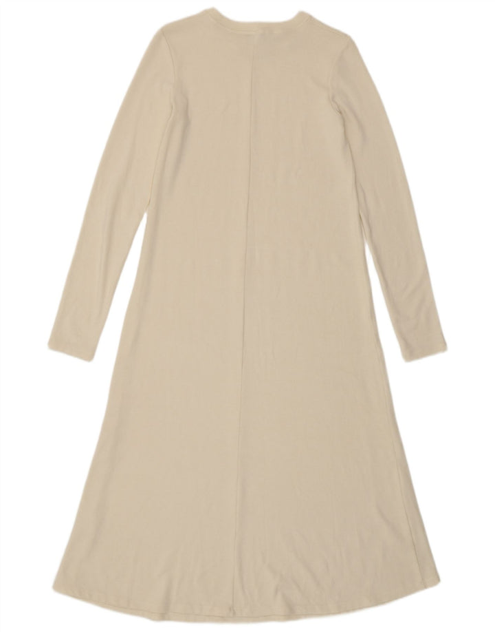 Zara Maxi-Pulloverkleid für Damen, Gr. 10, Größe S, Weiß