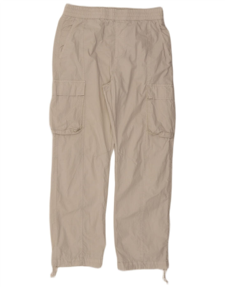 Gerade Cargo-Hose für Damen von Zara, Größe M, W31, L29, Beige, Baumwolle