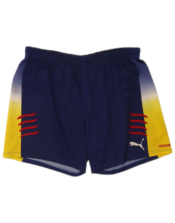 Puma Herren Sport Shorts XL Blau Farbblock